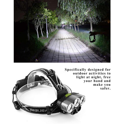 XML T6 LST LED Headlight Torch Flashlight 6 Modes