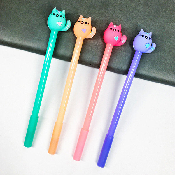 Colorful Cartoon Cat Pen