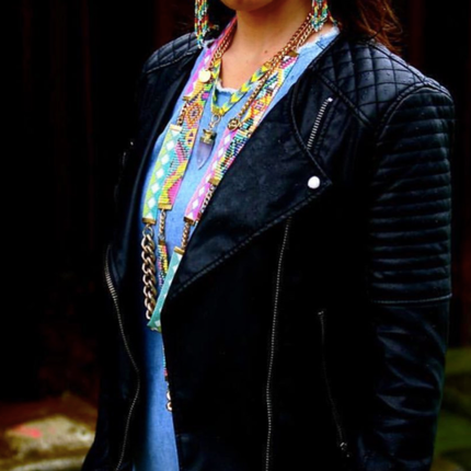 St Tropez Crystal Quartz Necklace - Pink