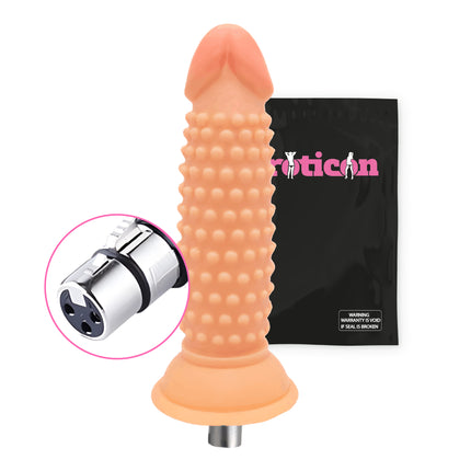 Dildo 13.3cm Long - With Ribbing - 3XLR attachment