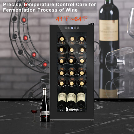 18 Bottle/52L Electronic Wine Cabinet Cooler