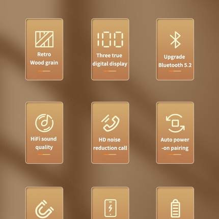 TWS Wireless Headphones Bluetooth 5.2 Stereo Sport Earphones