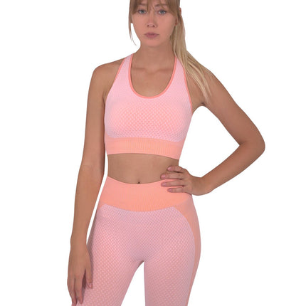Trois Seamless Sports Bra - Pink