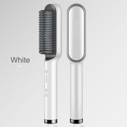New PTC Heating Hair Straightener Brush Ceramic