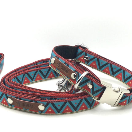 "The Maddy" Personalised Cotton Dog Collar