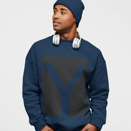 Mens Y Logo Crewneck Sweatshirt