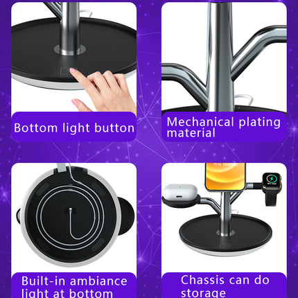 Universal Wireless Charging Stand for Iphone Apple Watch Airpods