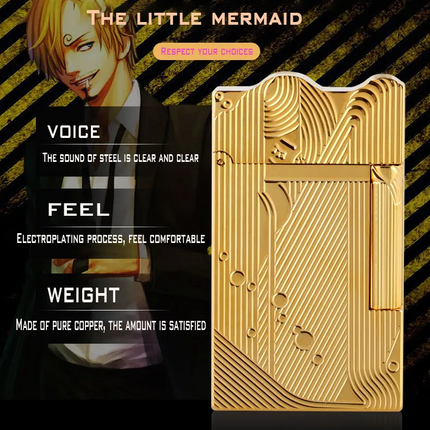 S.T Dupont Lighter Premium Gifts Sleeping Mermaid Golden Lighter