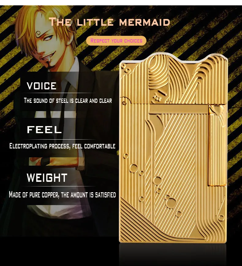 S.T Dupont Lighter Premium Gifts Sleeping Mermaid Golden Lighter