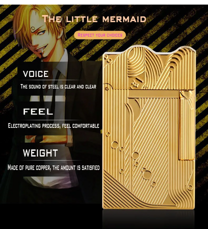 S.T Dupont Lighter Premium Gifts Sleeping Mermaid Golden Lighter