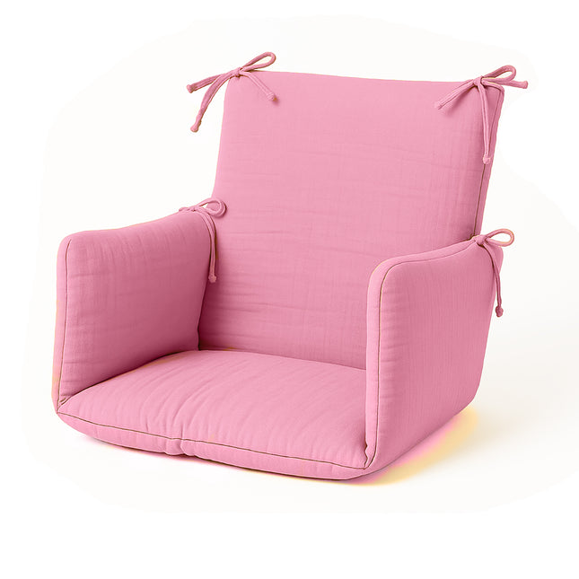 Cushion High Chair in Organic Cotton - Pink