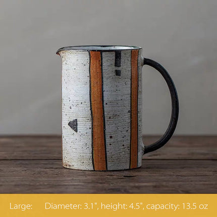 Handmade Striped Mug
