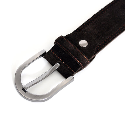 Sagrada Dark Brown Suede Belt