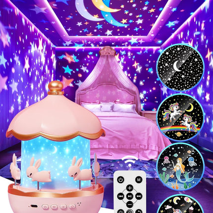 Carousel Night Light for Kids Gifts