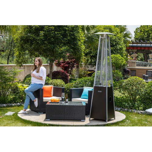 Quartz Glass Tube Patio Heater Visual Flame Heater