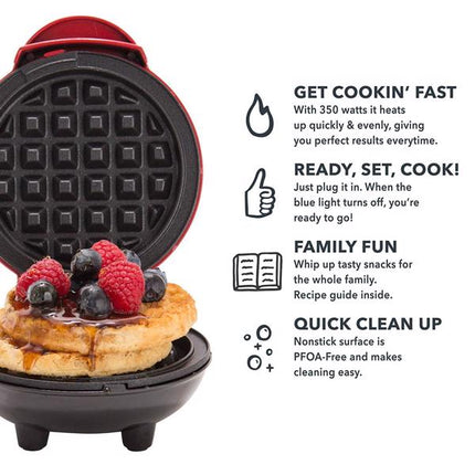 4 Inch Mini Waffle Maker Non-stick Waffle Maker