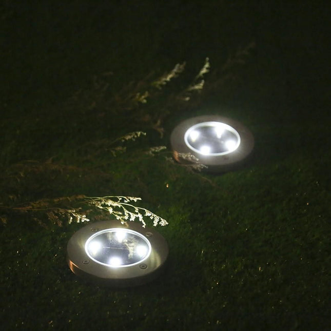 LED Solar Powered In-Ground Lights - Solar Pathway Lights