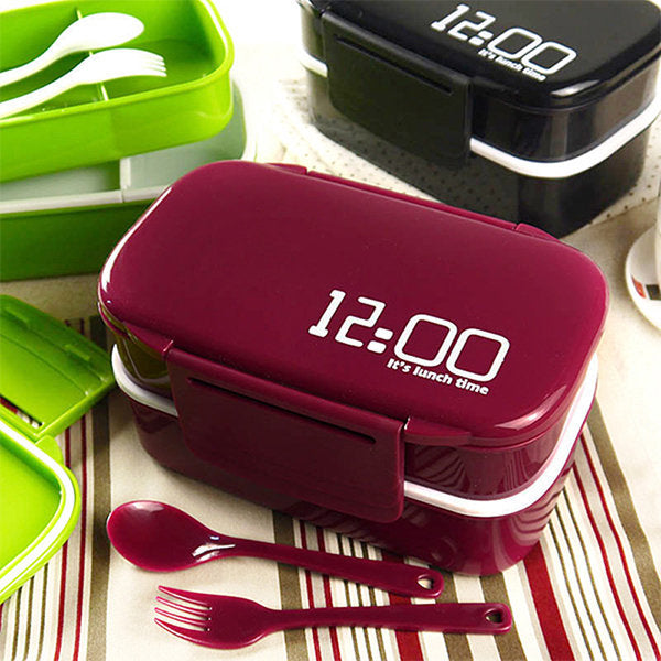 Double Layer Plastic Lunch Box