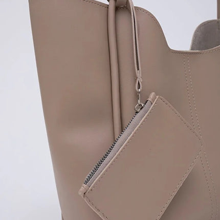 Mink SHK108 faux leather women hand and shoulder with wallet makeup