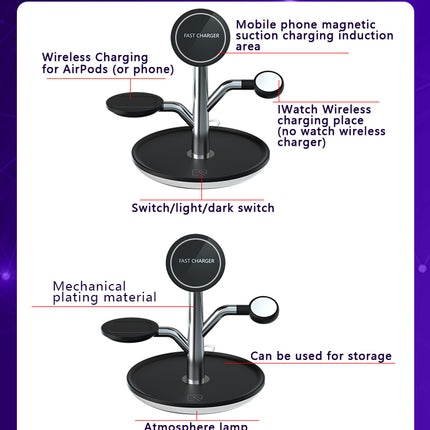 Universal Wireless Charging Stand for Iphone Apple Watch Airpods