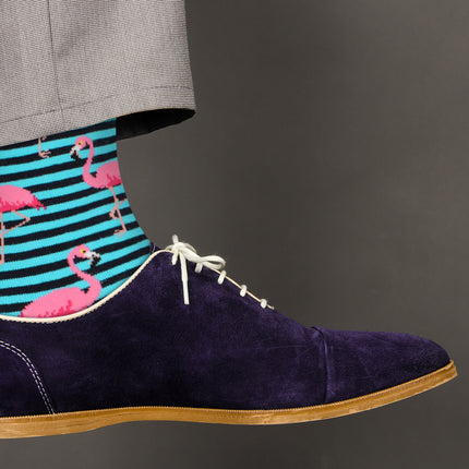 Casual Designer Trending Animal Socks - Flamingo for Men and Women