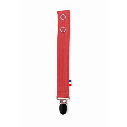 Organic Cotton Pacifier Clip - Strawberry