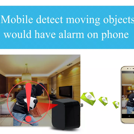 Night Vision 1080P Wifi Nanny Cam Wall Charger Hidden Spy Cameras