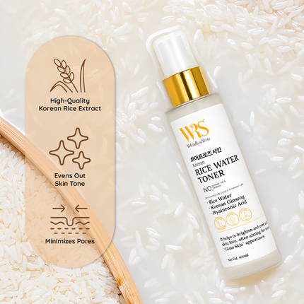 Whiteroseshine Korean Rice Water Toner for All Skin Types (Pack of 2)