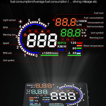 Car HUD Windscreen Projector For Jaguar S-Type Head Up Display