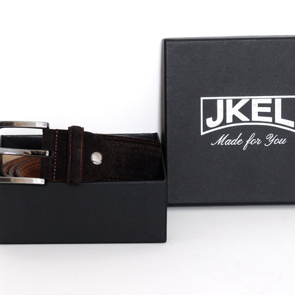 Sagrada Dark Brown Suede Belt