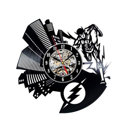 THE FLASH DC COMICS HANDMADE VINYL RECORD WALL CLOCK FAN GIFT