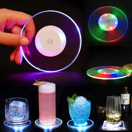 Ultra Thin LED Light Coaster Cocktail Flash Base