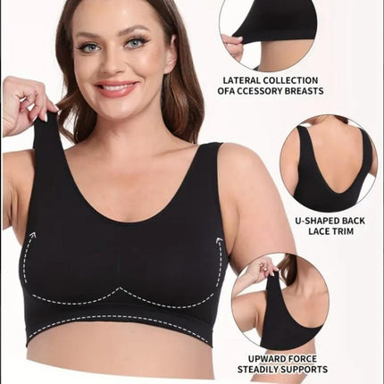 3-Pack Sports Bras For Women, Padded Strappy Racerback Push Up Open