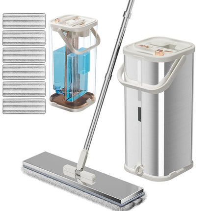 Separates Dirty Water Mop, Flat Mop And Bucket For Home With  Extra