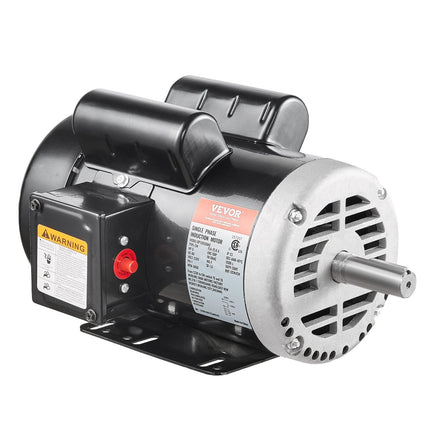 5HP Air Compressor Electric Motor 230V 25A 3450RPM 56Hz Frame CW CCW