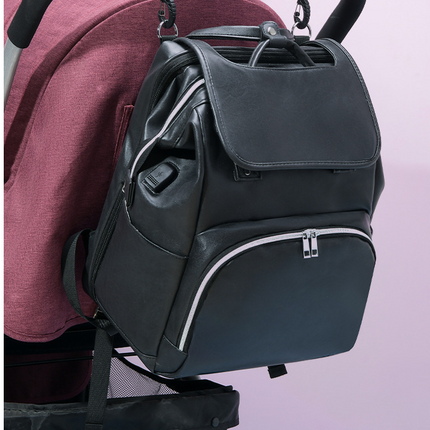 New PU Leather Diaper Bag Baby Mummy Maternity Bag