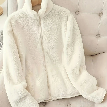 Fleece Long Sleeve Zip-Up Jacket
