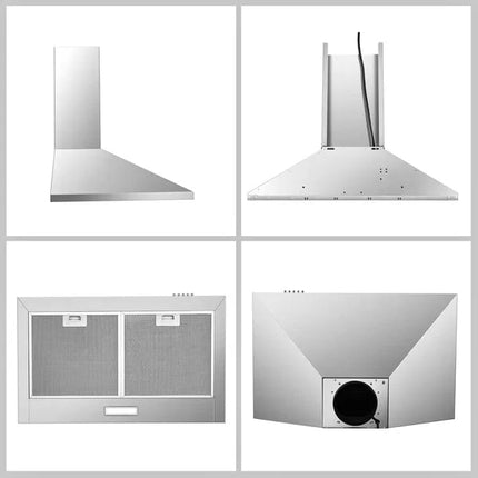 Range Hood 30 Inch,Wall Mount Range Hood In Stainless Steel With