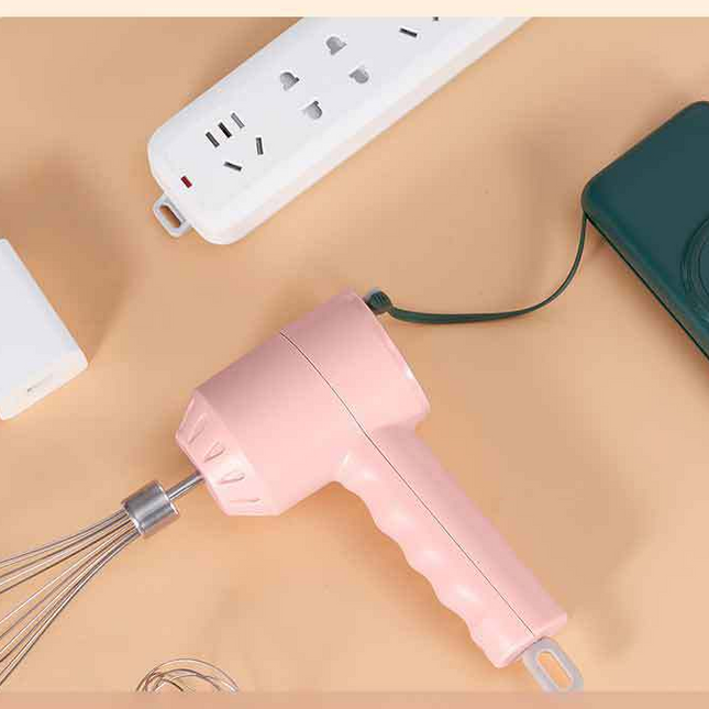 Portable Mini Wireless Electric Egg Beater HandHeld USB