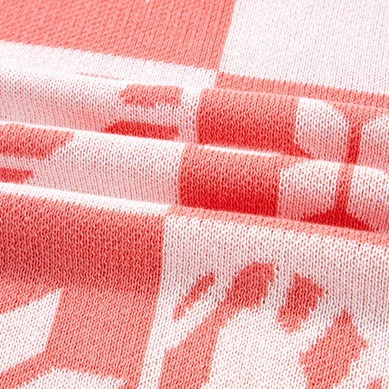 Christmas Candycane Snowflake Checker Sweater