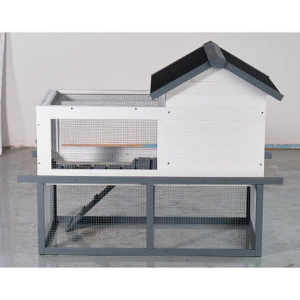 53-inch Double-tier Wooden Outdoor Indoor Waterproof Chicken Coop And