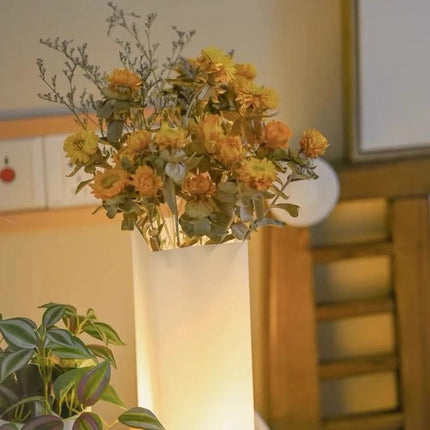 Dimmable Flower Vase Beside Decorative Table Lamp for Rustic Home