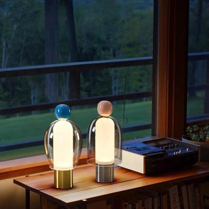 Dimmable Portable Cute Whimsy Eclectic Modern Table Lamp - Easy Peasy