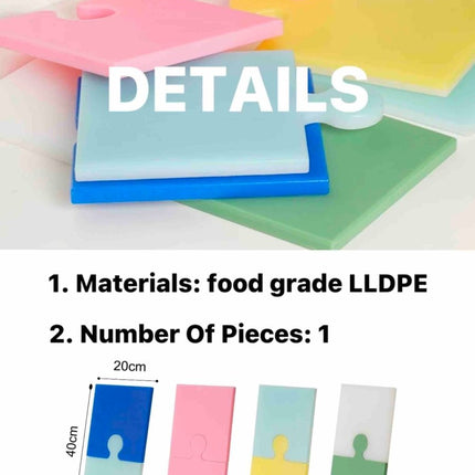 Dopamine Puzzle Cutting Board, Detachable Mould-Proof Serving Board