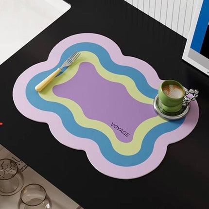 Dopamine Scalloped-edge Placemat Set Of 4 Pcs for Whimsical Table