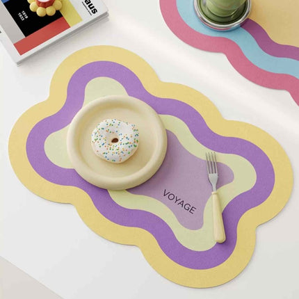 Dopamine Scalloped-edge Placemat Set Of 4 Pcs for Whimsical Table