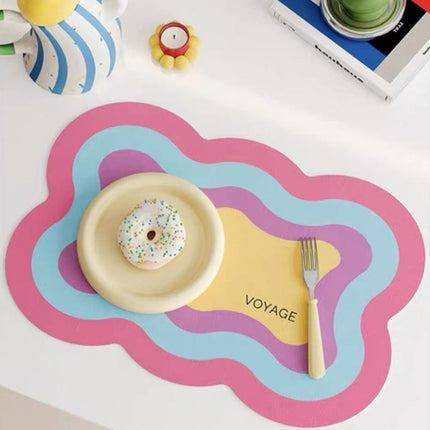 Dopamine Scalloped-edge Placemat Set Of 4 Pcs for Whimsical Table
