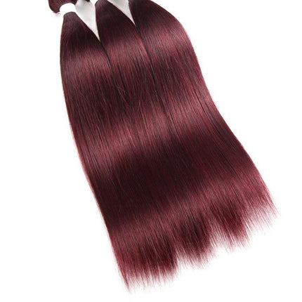 10A Grade #99j Straight Hair #1B/99J BUNDLES with 4x4 CLOSURES & FRONT