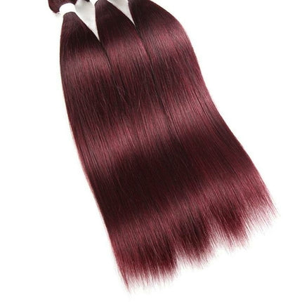 10A Grade #99j Straight Hair #1B/99J BUNDLES with 4x4 CLOSURES & FRONT