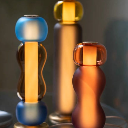 Drift Bottle Table Lamp - Handcrafted Modern Eclectic Ambient Lighting